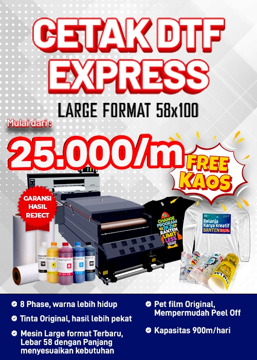 Jasa Print Cetak DTF Meteran Cepat dan Murah