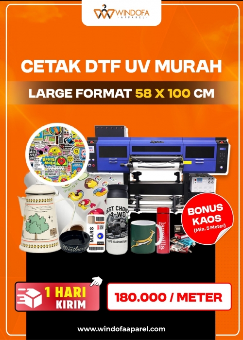 Jasa Print / Cetak UV DTF UV Large Format 58 x 100 Murah dan Cepat Hasil Pekat Tinta Bergaransi