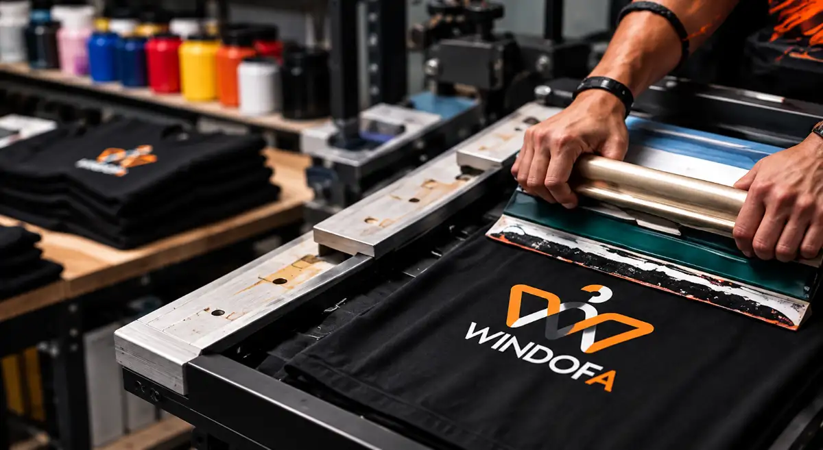 Proses sablon manual berkualitas
