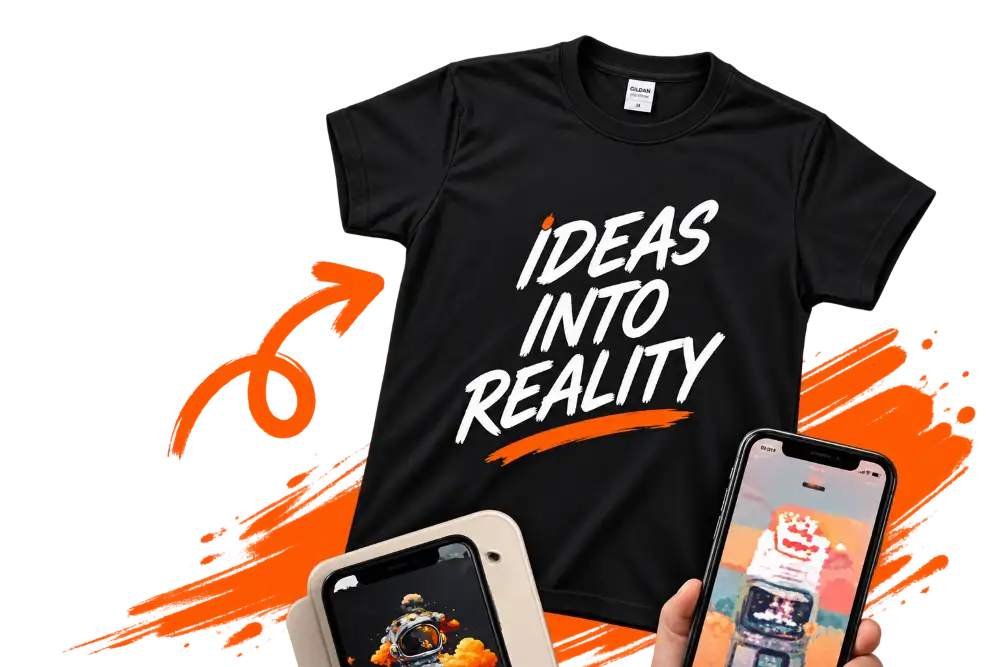 Contoh kaos custom dari desain pelanggan