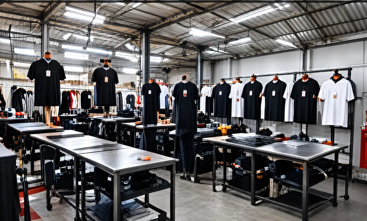 Workshop produksi Windofa Apparel di Tangerang Selatan