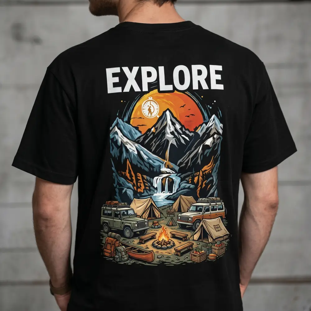 Kaos custom dipakai