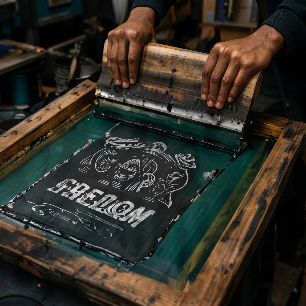 Proses sablon manual