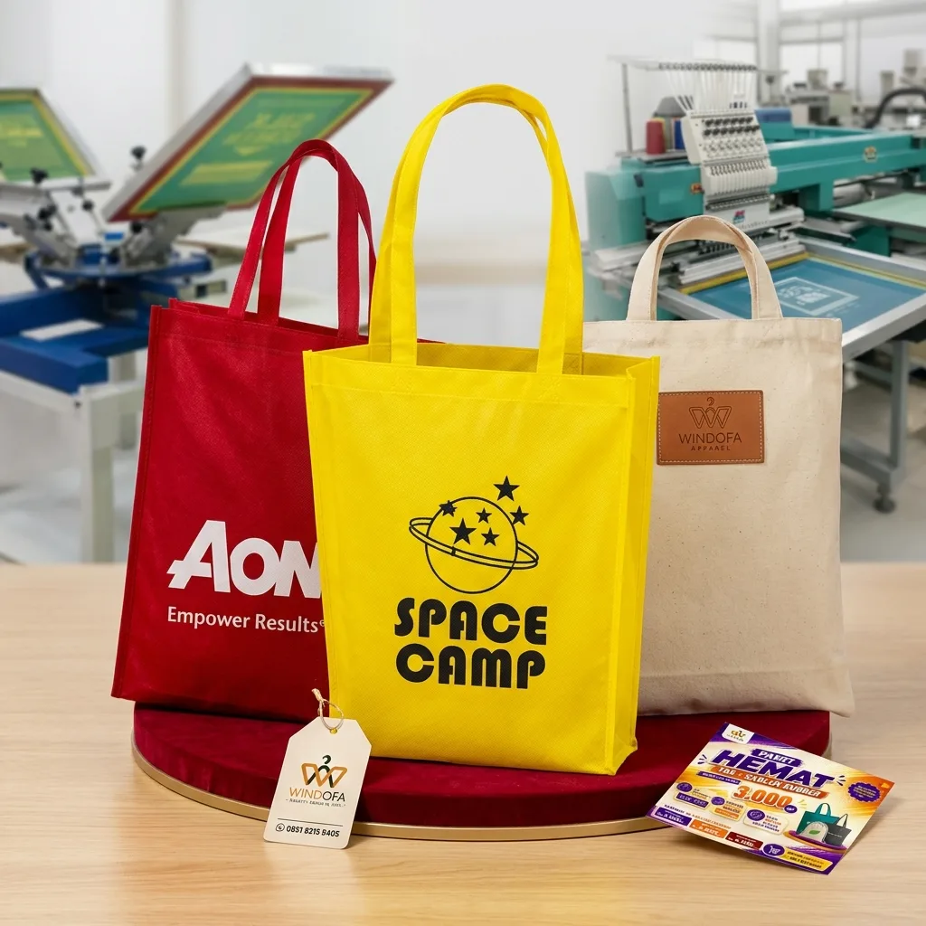 Paket Hemat Sablon Tas Spunbound