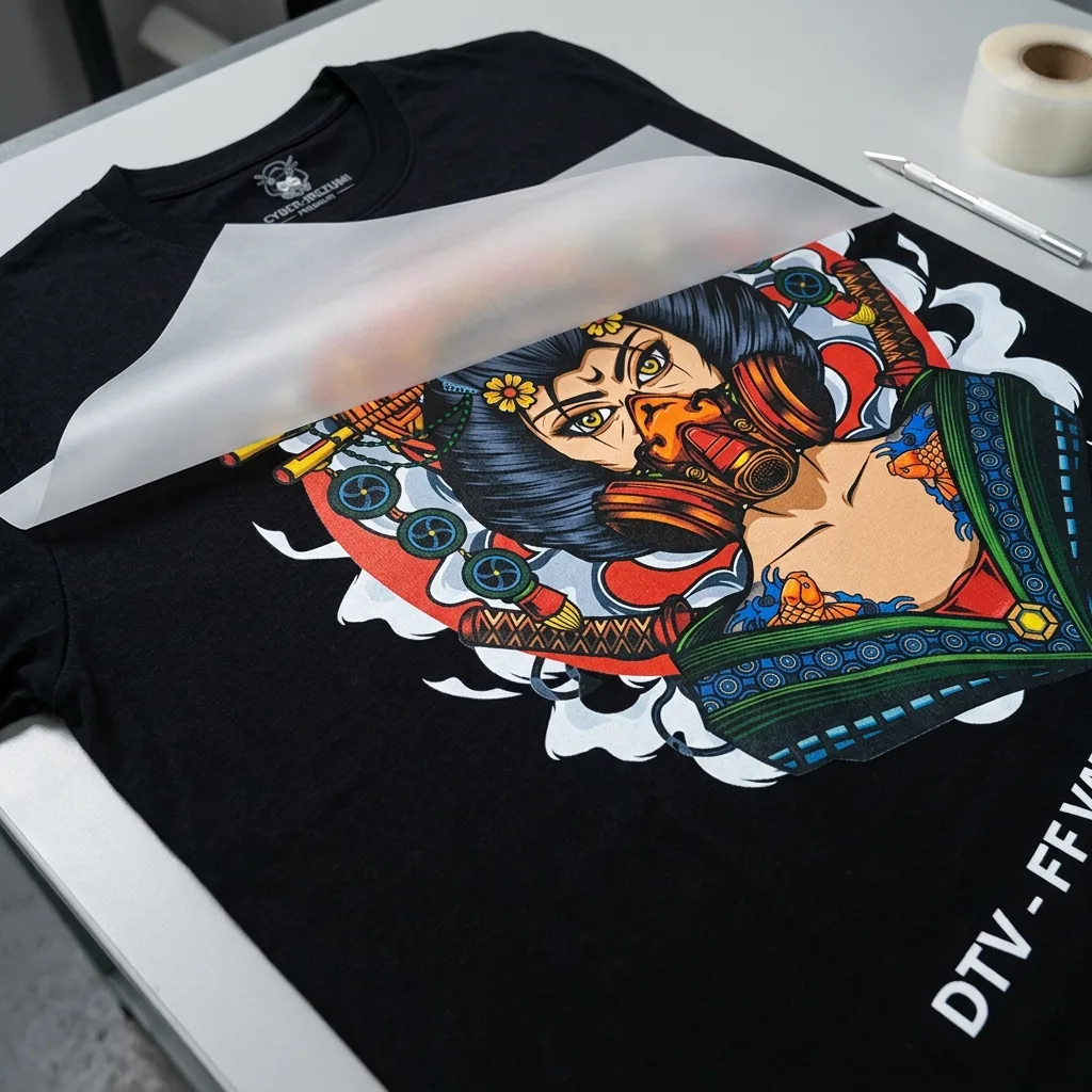 Paket Lengkap Kaos TC 30s dan Sablon DTF A4 Custom