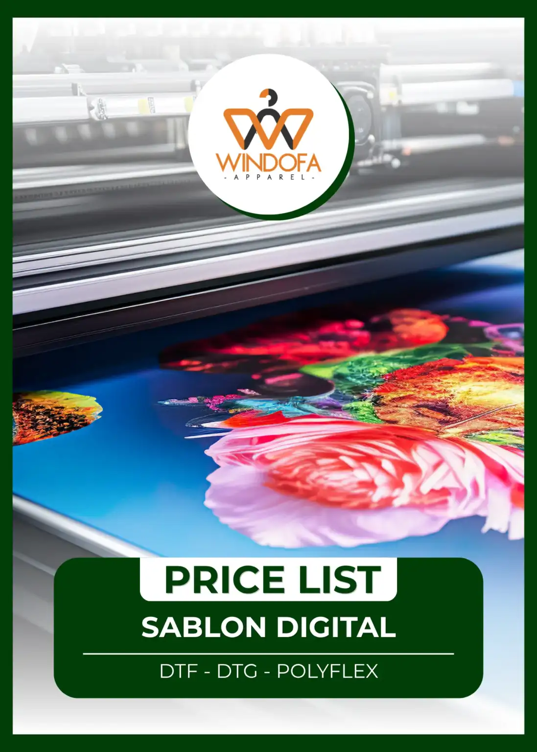 Pricelist Sablon Digital