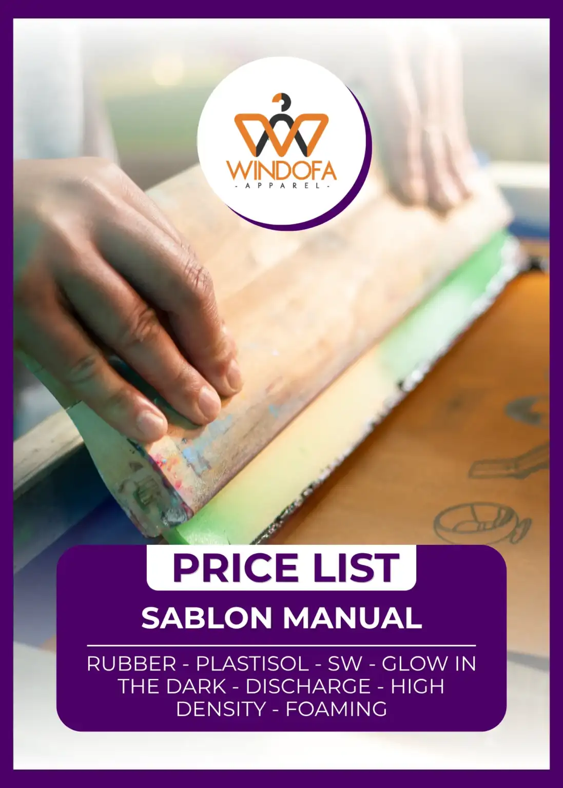 Pricelist Sablon Manual