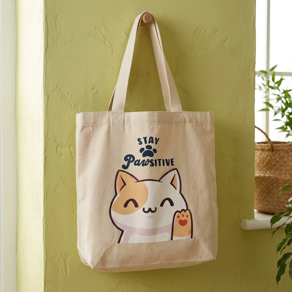 Paket Lengkap Tas Canvas dan Sablon DTF A4 Custom
