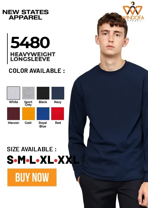 New States Apparel Heavy Weight Long Sleeve 5480