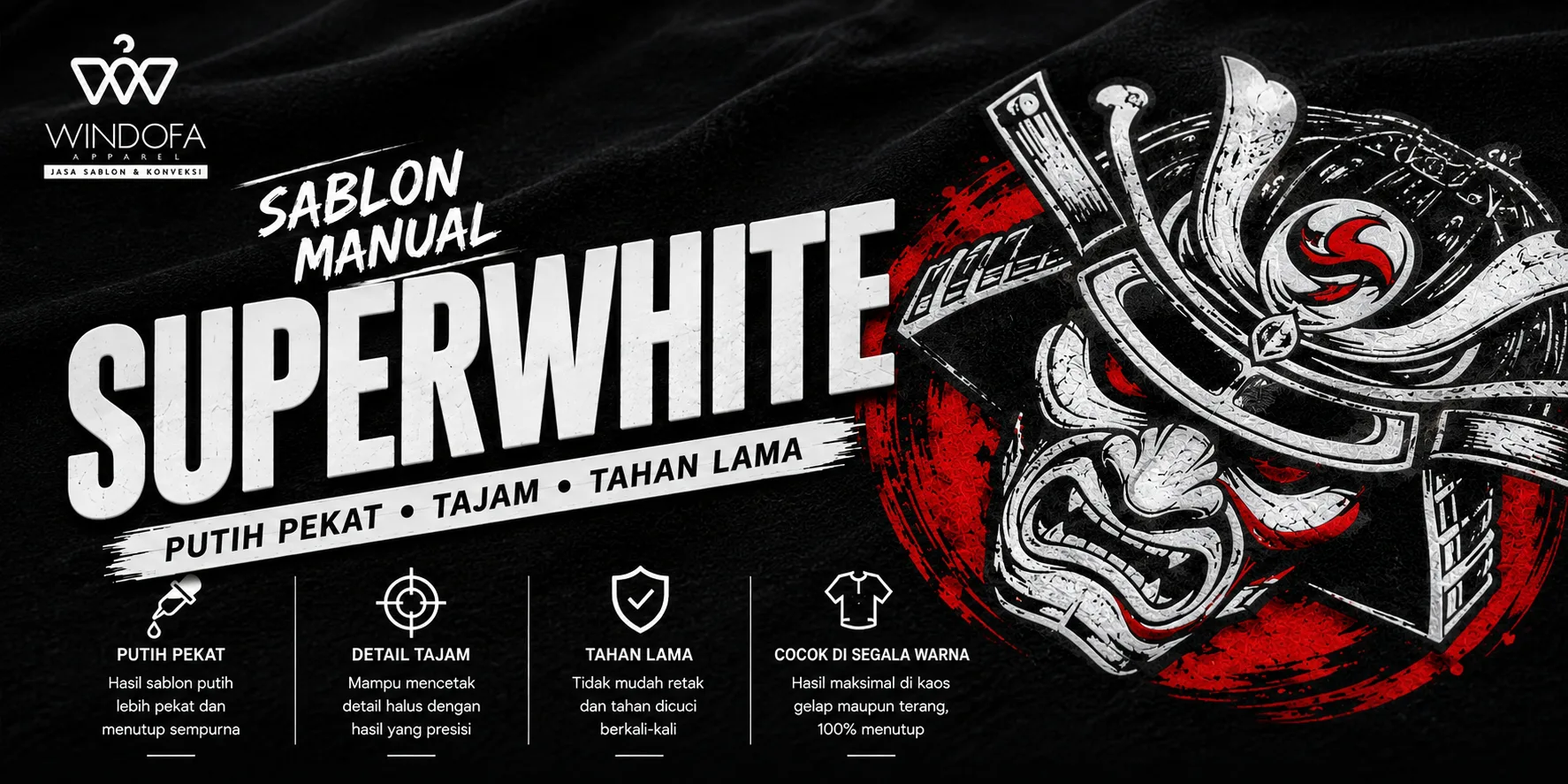 Jasa Sablon Superwhite