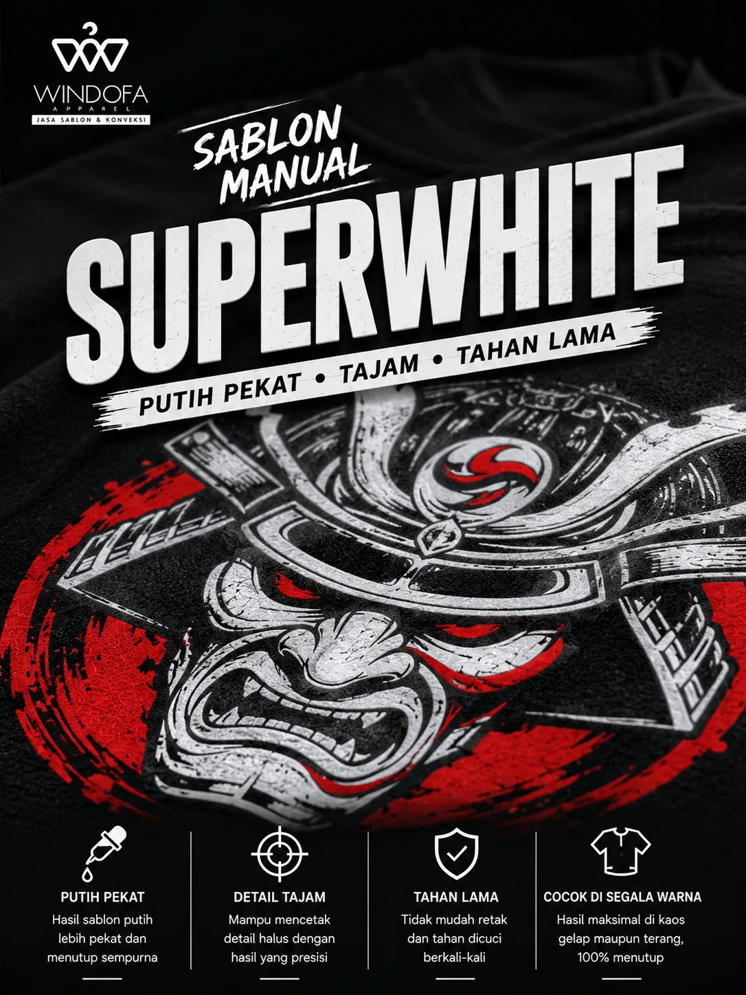 Jasa Sablon Superwhite