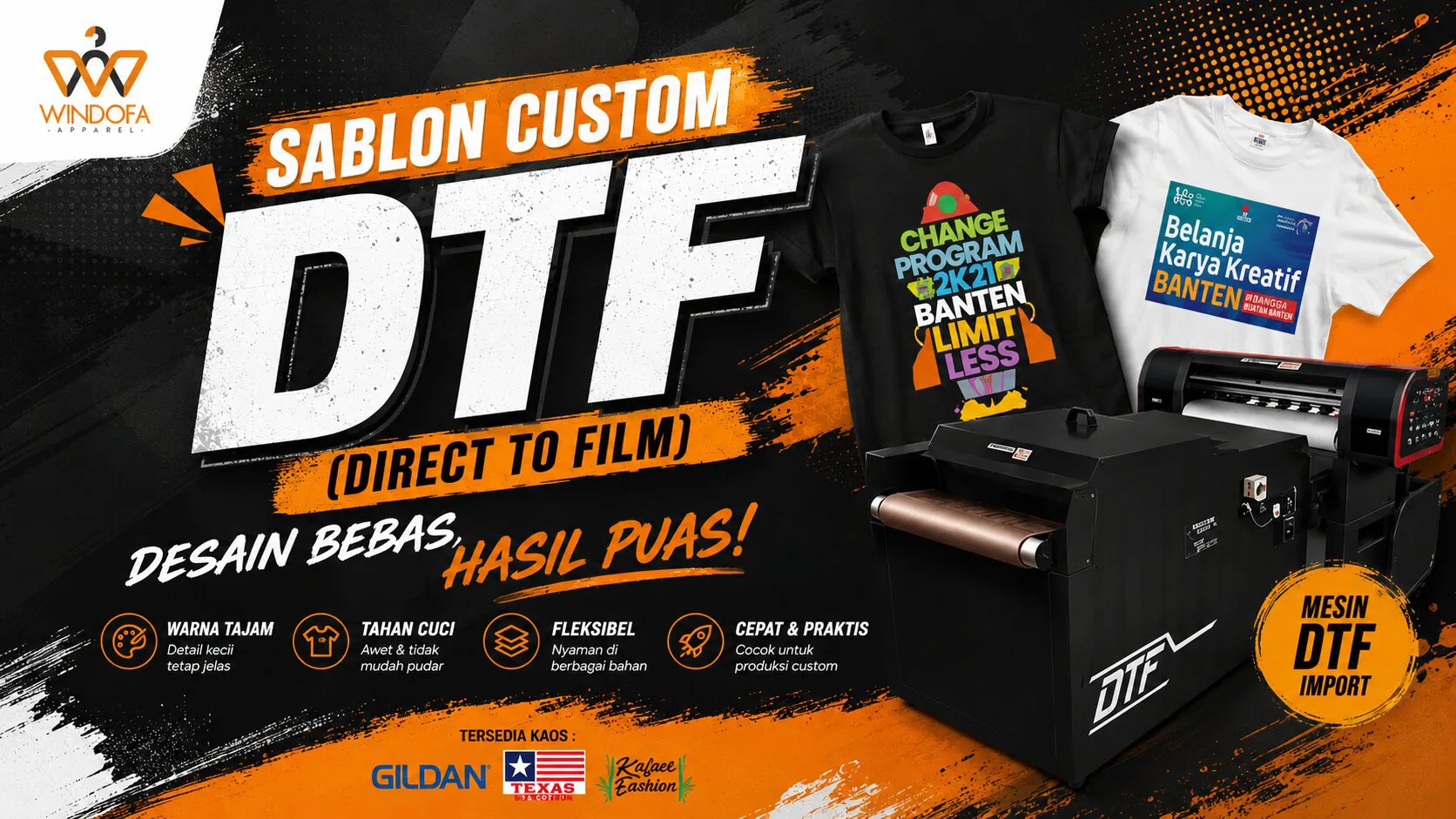 Jasa Sablon DTF ( Direct To Film )